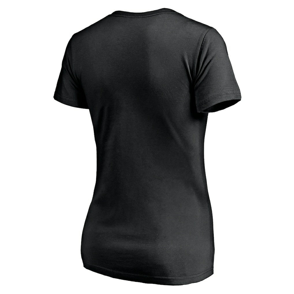NFL New Orleans Saints Alvin Kamara  Women's Checkdown V-Neck T-Shirt