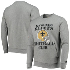 NFL New Orleans Saints Starter Locker Room Throwback End Zone Pullover Sweatshirt