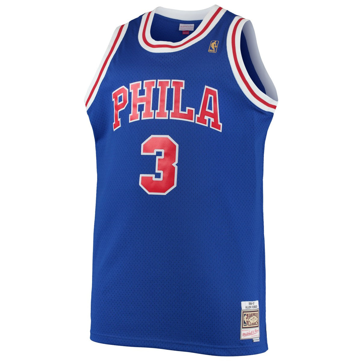 Allen Iverson Philadelphia 76ers 1996/97 Big & Tall Hardwood Classics Swingman Jersey - Royal | Mitchell & Ness outlet