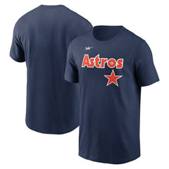 Houston Astros Cooperstown Collection Wordmark T-Shirt - Navy | Nike