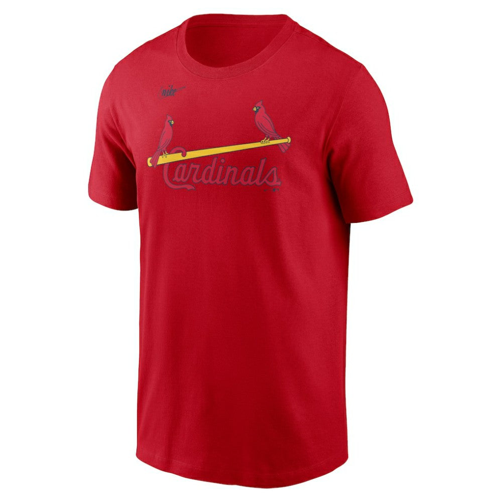 St. Louis Cardinals Cooperstown Collection Wordmark T-Shirt - Red | Nike