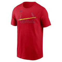 St. Louis Cardinals Cooperstown Collection Wordmark T-Shirt - Red | Nike