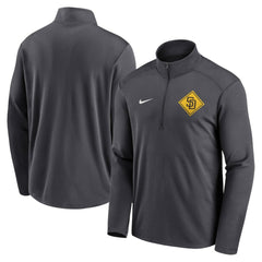 San Diego Padres Diamond Icon Pacer Performance Quarter-Zip Windbreaker Top - Anthracite | Nike