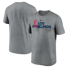 Los Angeles Angels Local Rep Legend Performance T-Shirt - Heathered Charcoal | Nike