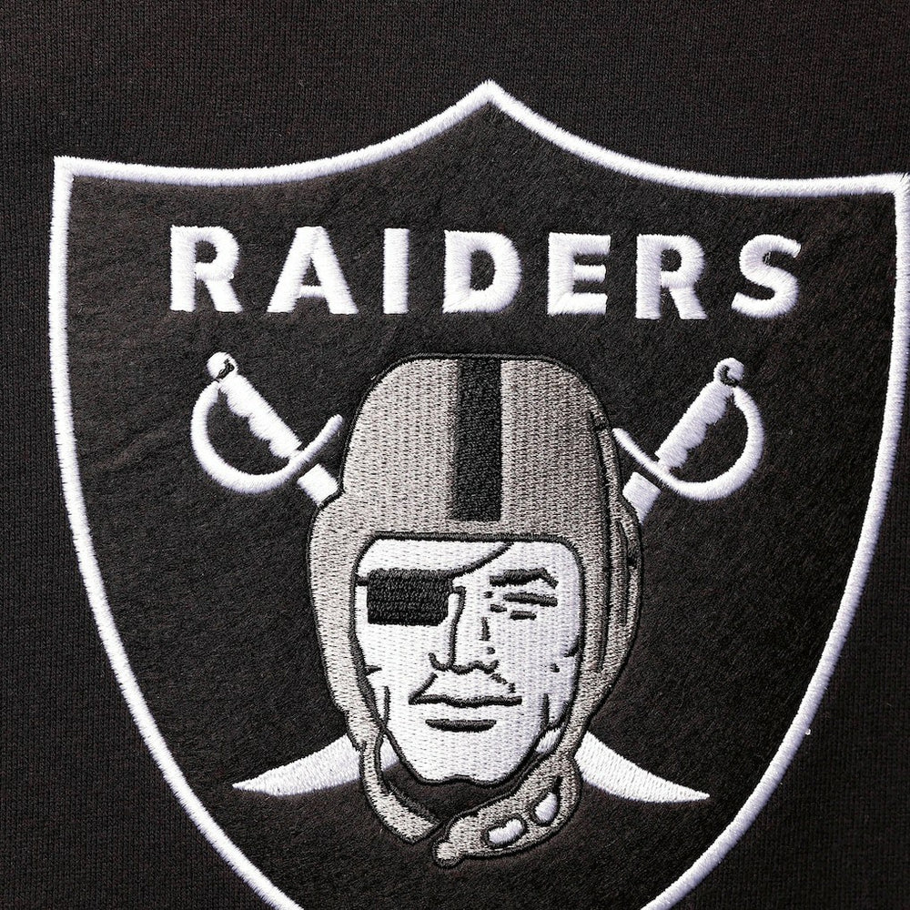 NFL Las Vegas Raiders Home Advantage Raglan Short Sleeve Pullover Hoodie