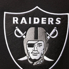 NFL Las Vegas Raiders Home Advantage Raglan Short Sleeve Pullover Hoodie
