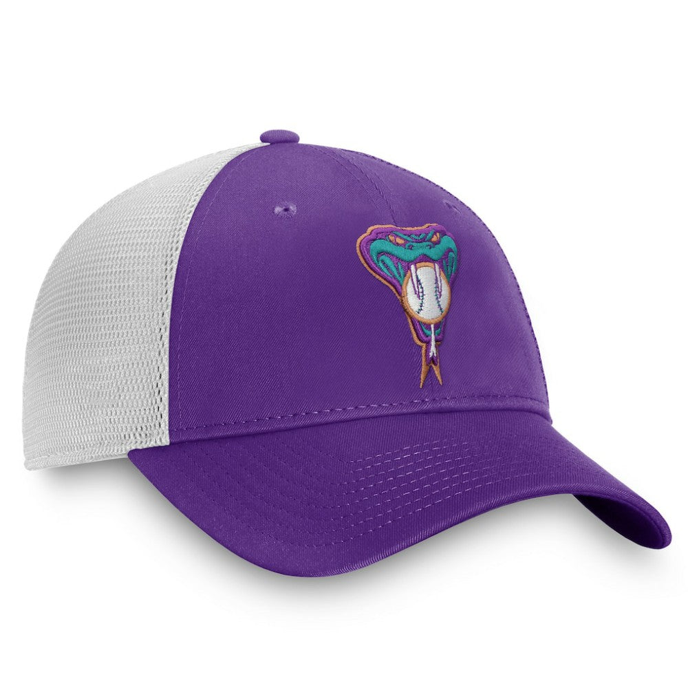 Arizona Diamondbacks Cooperstown Collection Core Trucker Snapback Hat - Purple/White