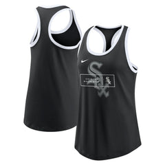 Chicago White Sox Women's X-Ray Racerback Performance Tank Top - Black | Nike