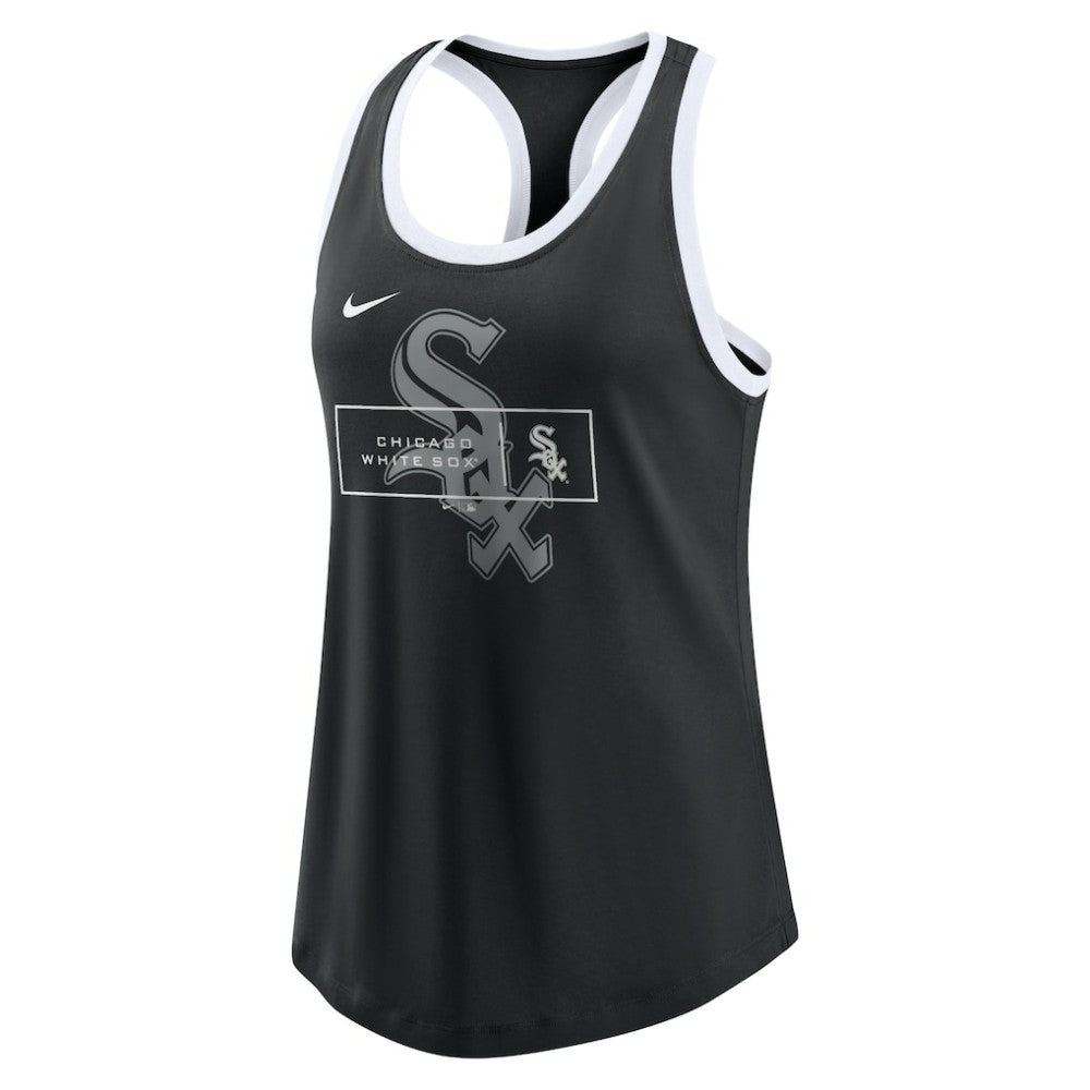 Chicago White Sox Women's X-Ray Racerback Performance Tank Top - Black | Nike