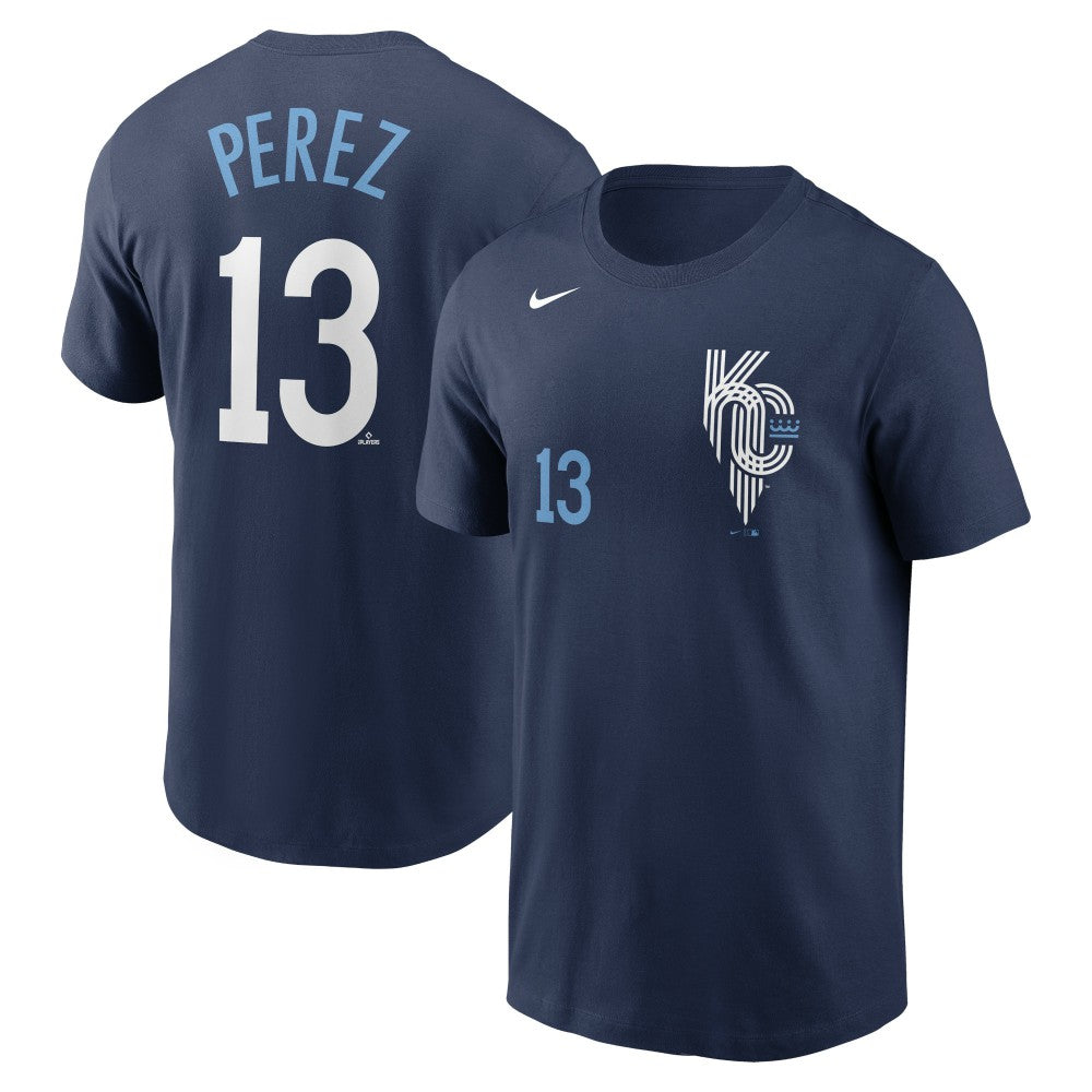 Salvador Perez Kansas City Royals City Connect Name & Number T-Shirt - Navy | Nike