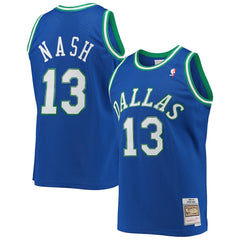 Steve Nash Dallas Mavericks 1998/99 Hardwood Classics Swingman Jersey sale - Blue | Mitchell & Ness cheap