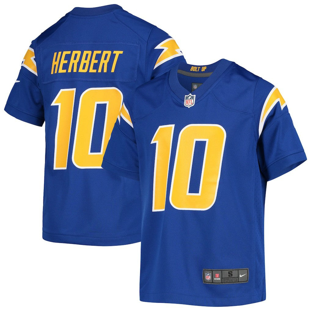 NFL Los Angeles Chargers Justin Herbert  Youth Game Jersey