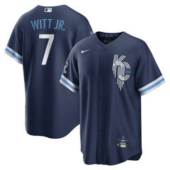 Bobby Witt Jr. Kansas City Royals City Connect Replica Player Jersey - Navy | Nike