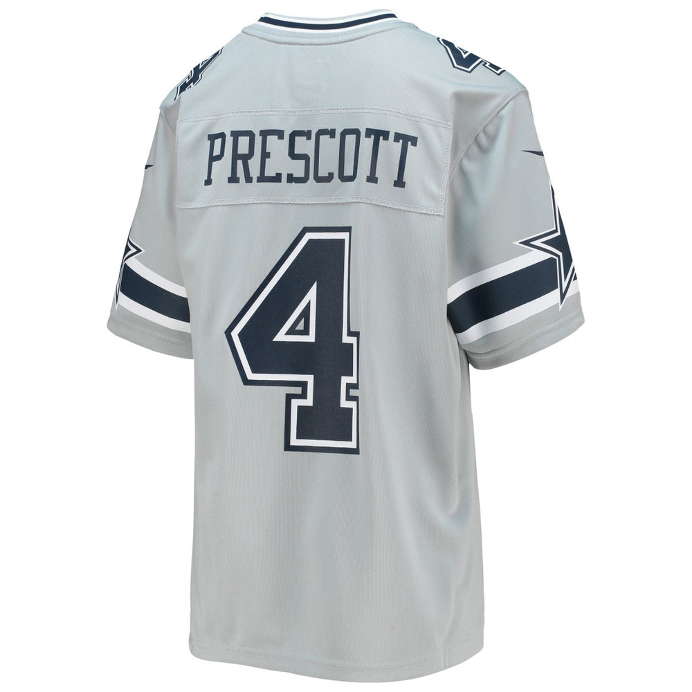 NFL Dallas Cowboys Dak Prescott  Youth Inverted Team Game Jersey