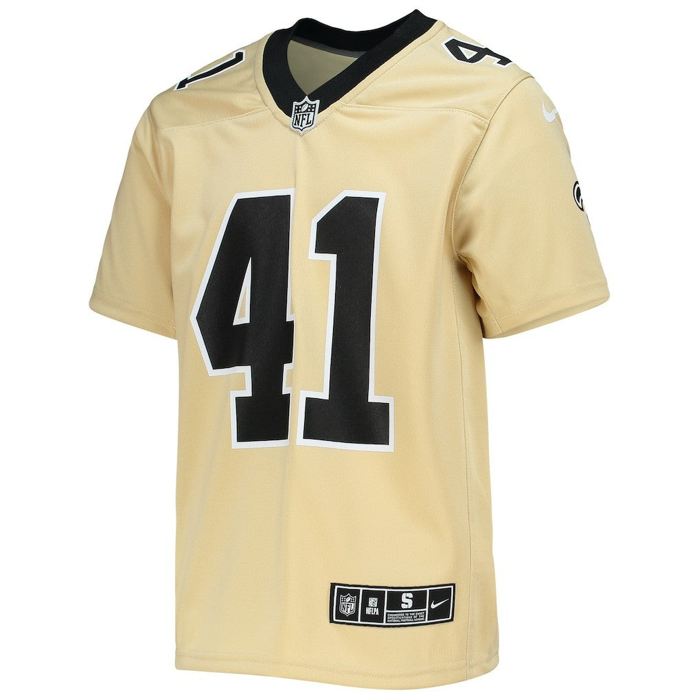 NFL New Orleans Saints Alvin Kamara  Youth Inverted Team Game Jersey