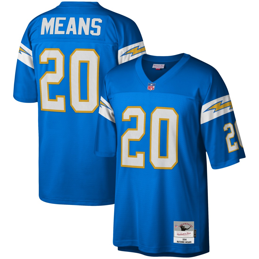 NFL Los Angeles Chargers Natrone Means  Legacy Replica Jersey