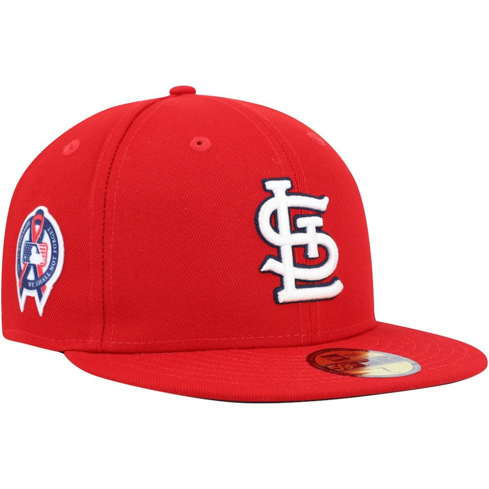 St. Louis Cardinals 9/11 Memorial Side Patch 59FIFTY Fitted Hat - Red | New Era