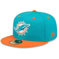 NFL Miami Dolphins Flipside 2Tone 59FIFTY Fitted Hat