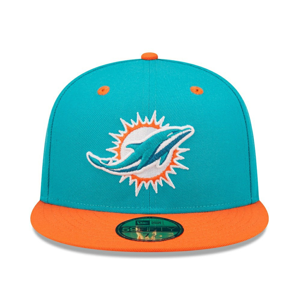 NFL Miami Dolphins Flipside 2Tone 59FIFTY Fitted Hat