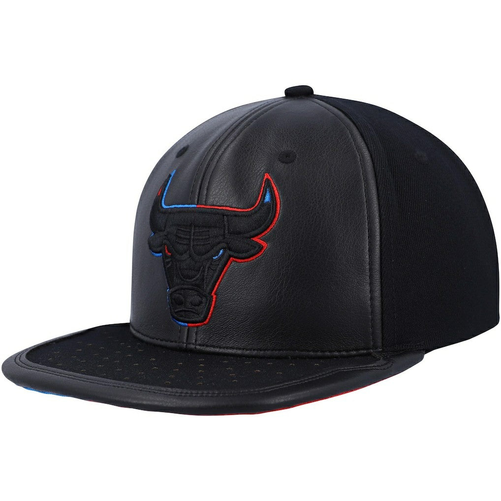 Chicago Bulls Day One Snapback Hat - Black | Mitchell & Ness discount