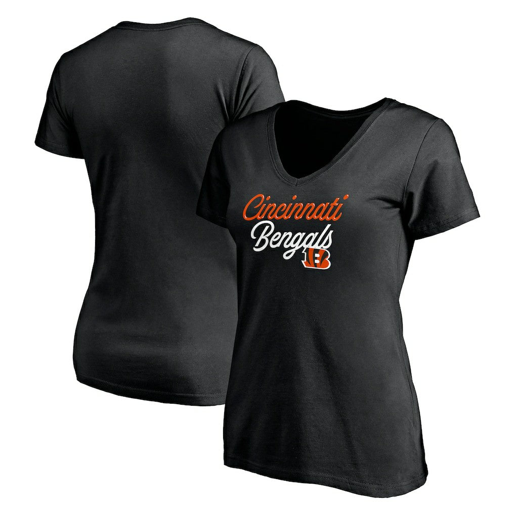 NFL Cincinnati Bengals Women's Long Stride V-Neck T-Shirt