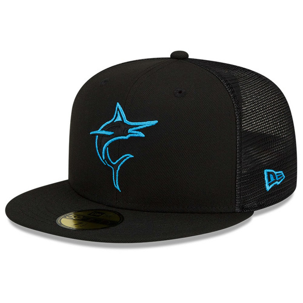 Miami Marlins 2023 Batting Practice 59FIFTY Fitted Hat - Black | New Era