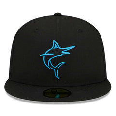 Miami Marlins 2023 Batting Practice 59FIFTY Fitted Hat - Black | New Era