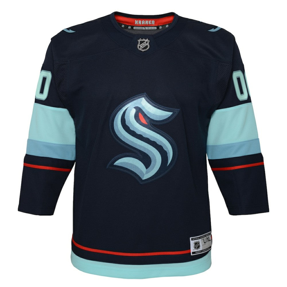 Seattle Kraken Youth Home Premier Custom Jersey