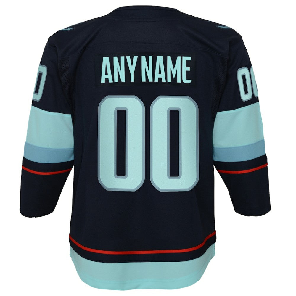 Seattle Kraken Youth Home Premier Custom Jersey
