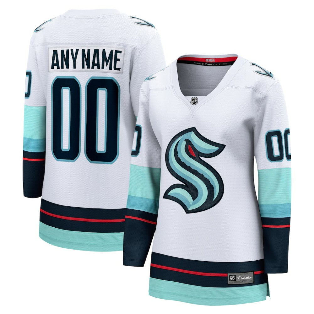 Seattle Kraken Fanatics Women's Away Breakaway Custom Jersey