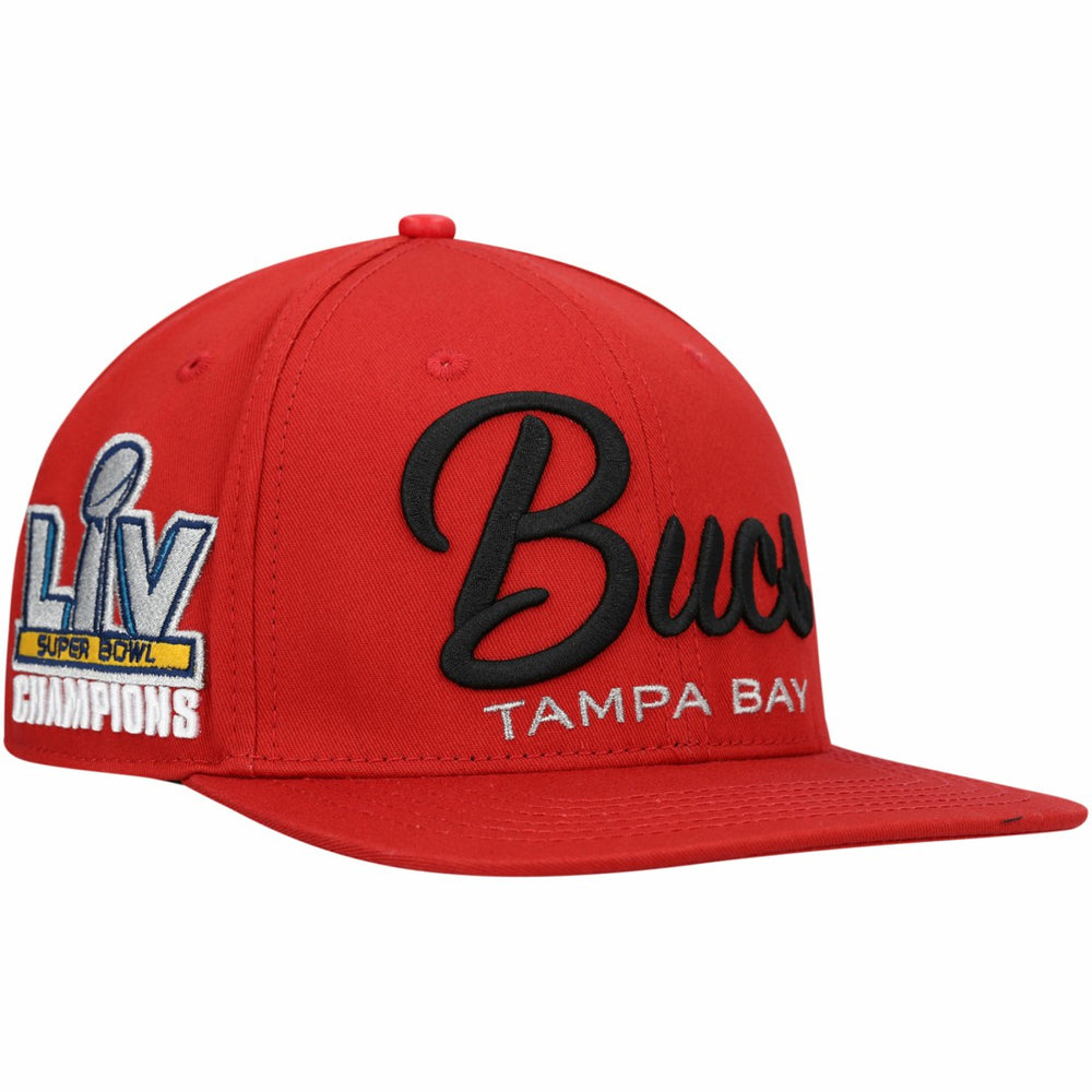 NFL Tampa Bay Buccaneers Pro Standard LV Super Bowl s Script Wordmark Snapback Hat