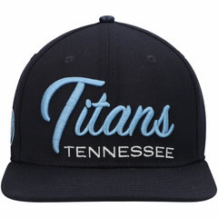 NFL Tennessee Titans Pro Standard Script Wordmark Snapback Hat