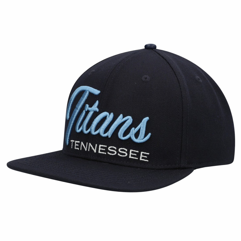 NFL Tennessee Titans Pro Standard Script Wordmark Snapback Hat