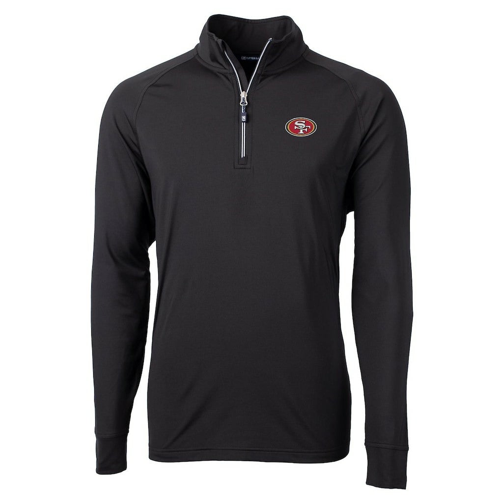 NFL San Francisco 49ers Cutter & Buck Adapt Eco Knit Quarter-Zip Pullover Jacket