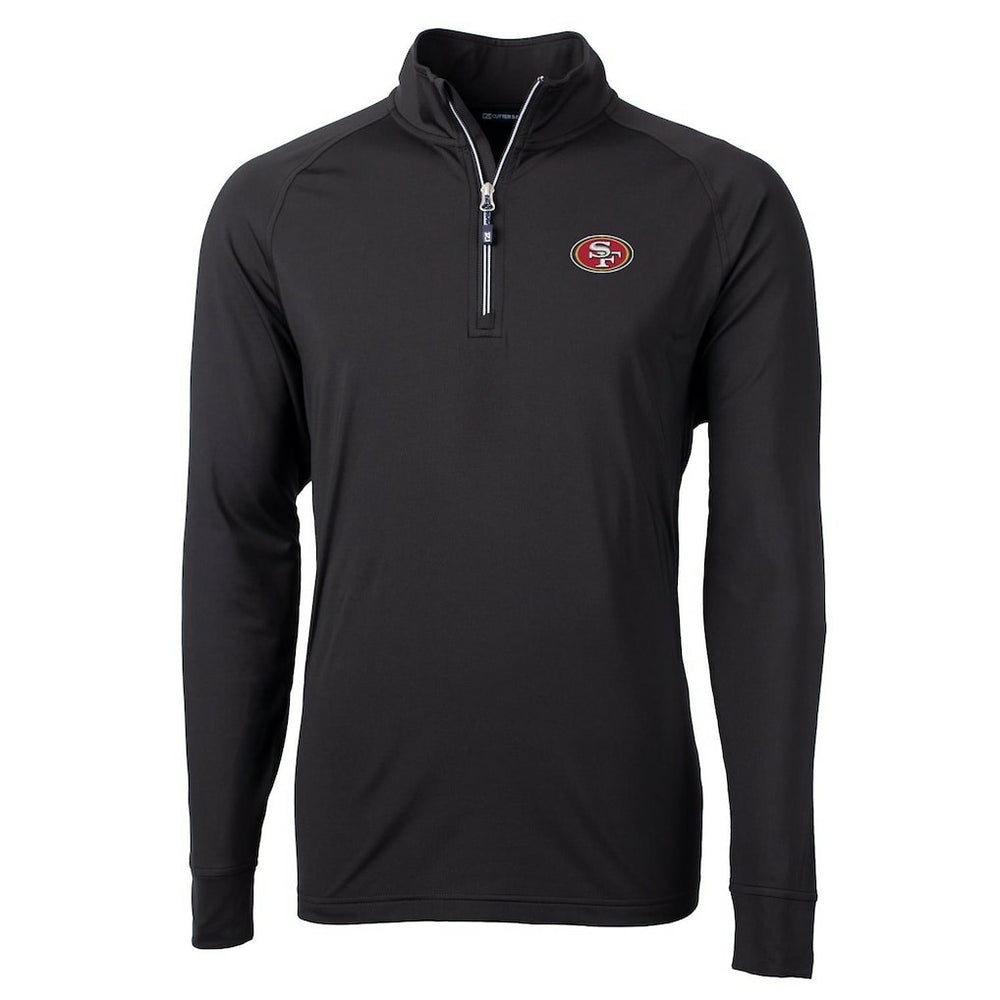 NFL San Francisco 49ers Cutter & Buck Adapt Eco Knit Quarter-Zip Pullover Jacket
