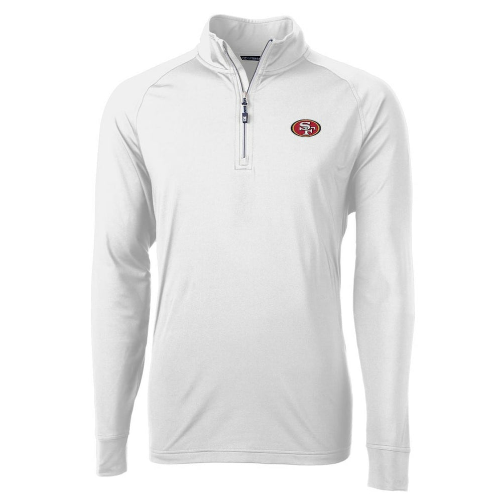 NFL San Francisco 49ers Cutter & Buck Adapt Eco Knit Quarter-Zip Pullover Jacket