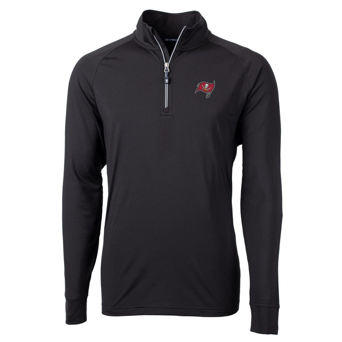 NFL Tampa Bay Buccaneers Cutter & Buck Adapt Eco Knit Quarter-Zip Pullover Jacket