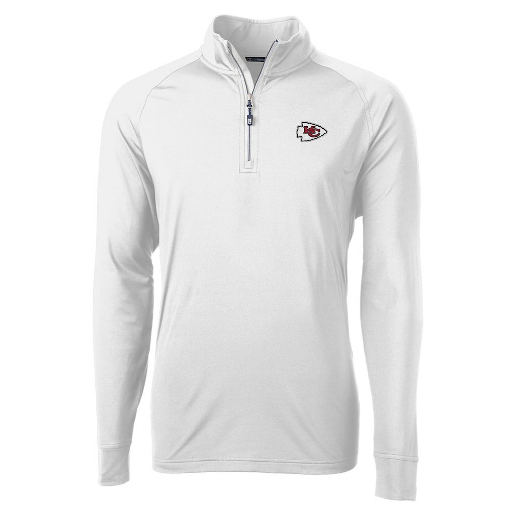 NFL Kansas City Chiefs Cutter & Buck Adapt Eco Knit Quarter-Zip Pullover Jacket