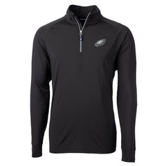 NFL Philadelphia Eagles Cutter & Buck Adapt Eco Knit Quarter-Zip Pullover Jacket