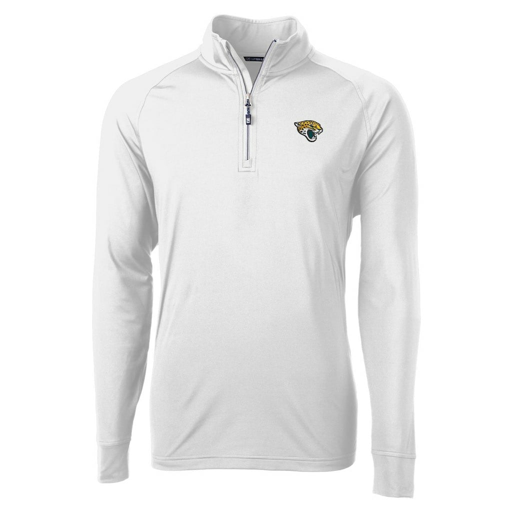 NFL Jacksonville Jaguars Cutter & Buck Adapt Eco Knit Quarter-Zip Pullover Jacket