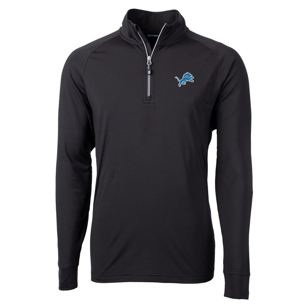 NFL Detroit Lions Cutter & Buck Adapt Eco Knit Quarter-Zip Pullover Jacket