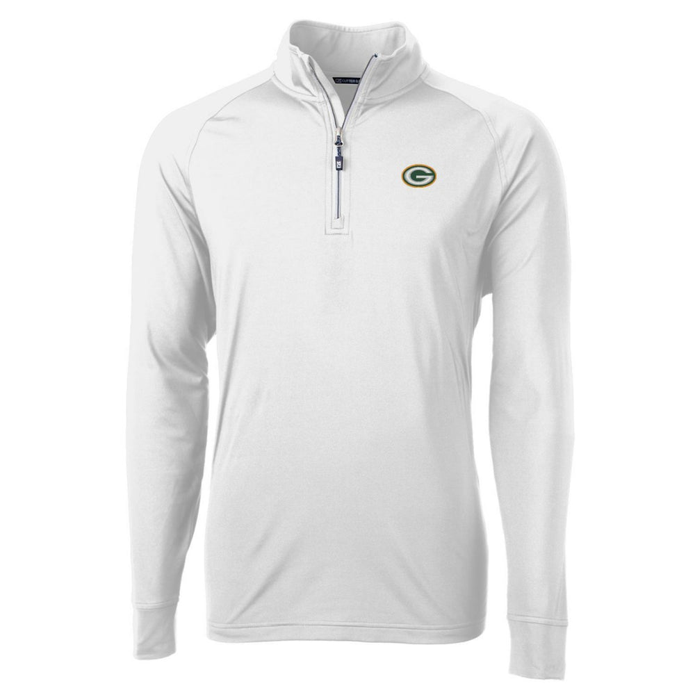 NFL Green Bay Packers Cutter & Buck Adapt Eco Knit Quarter-Zip Pullover Jacket