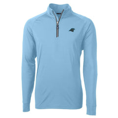NFL Carolina Panthers Cutter & Buck Adapt Eco Knit Quarter-Zip Pullover Jacket