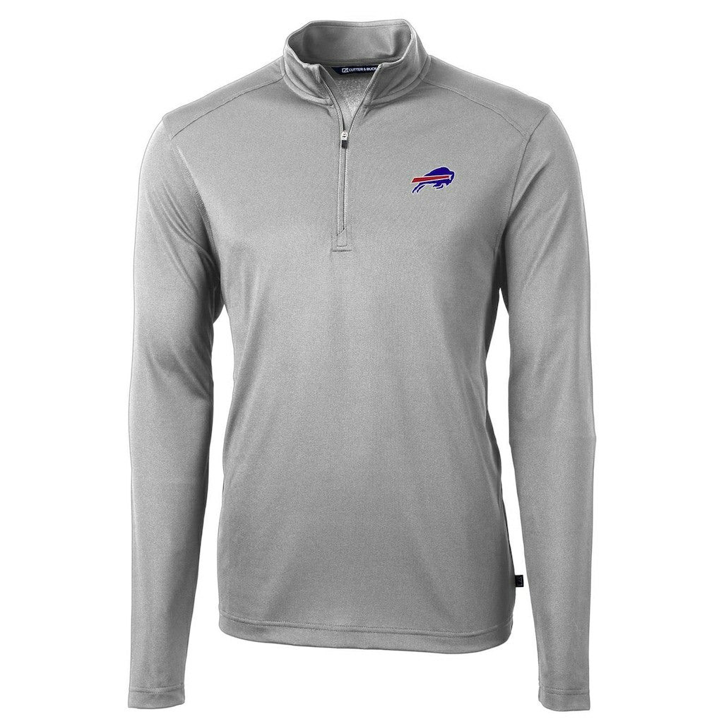 NFL Buffalo Bills Cutter & Buck Virtue Eco Pique Recycled Quarter-Zip Pullover Jacket