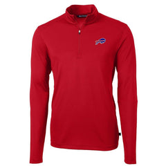 NFL Buffalo Bills Cutter & Buck Virtue Eco Pique Recycled Quarter-Zip Pullover Jacket