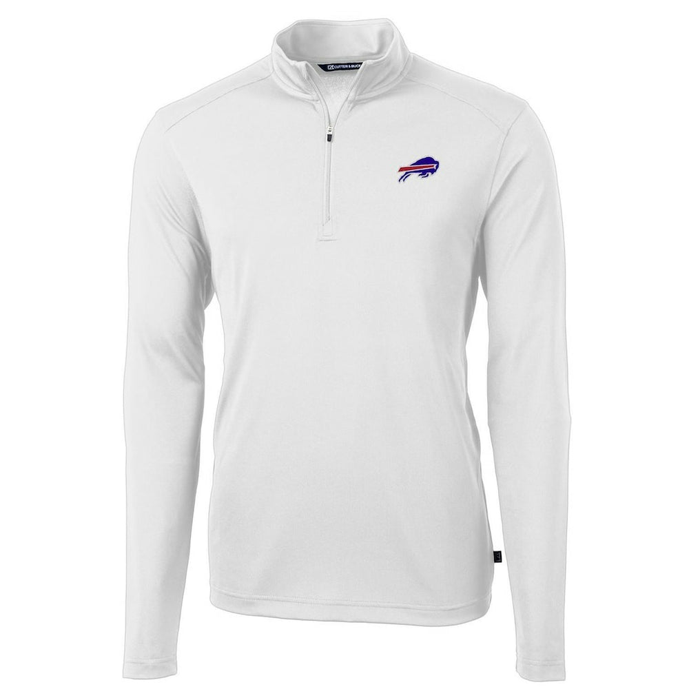 NFL Buffalo Bills Cutter & Buck Virtue Eco Pique Recycled Quarter-Zip Pullover Jacket