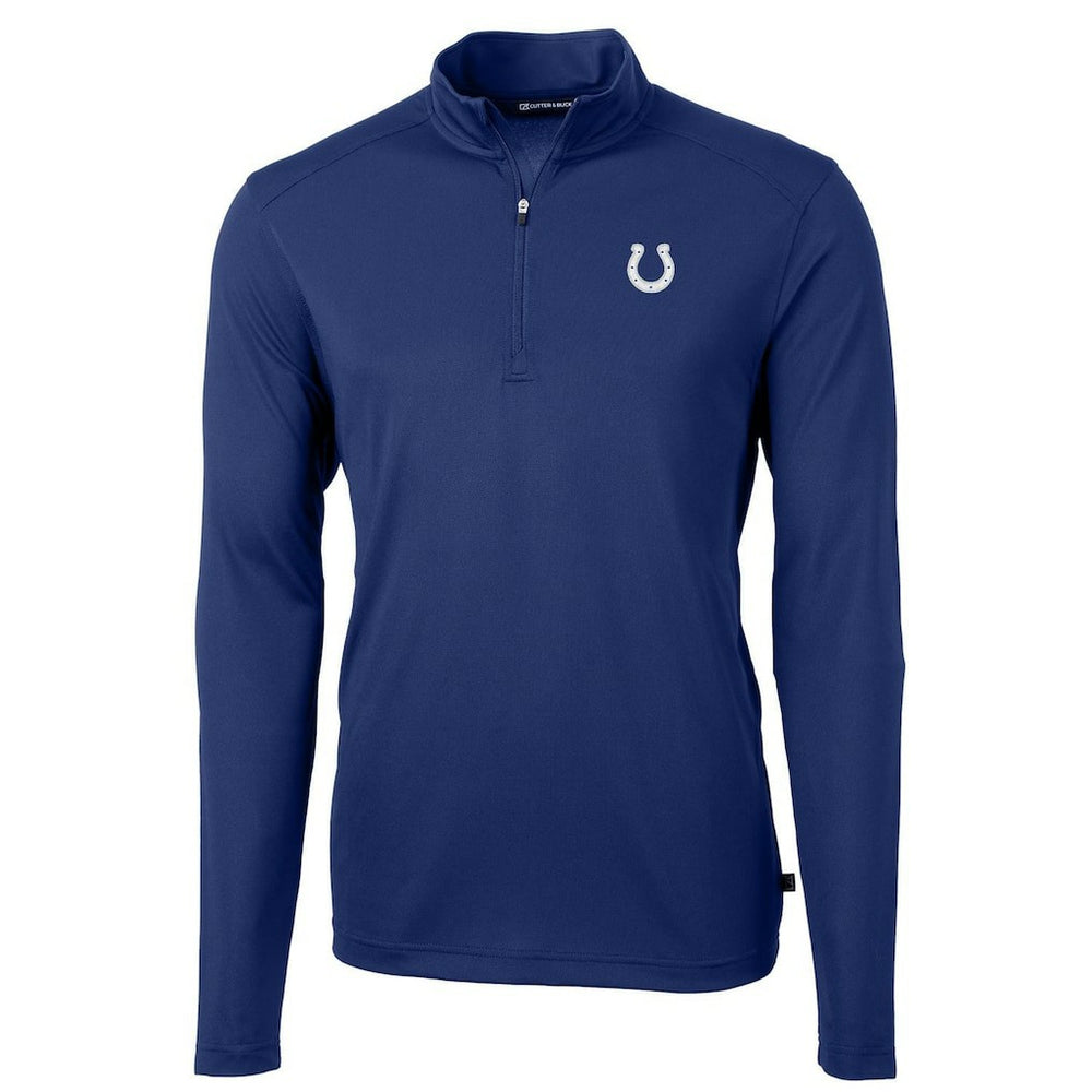 NFL Indianapolis Colts Cutter & Buck Virtue Eco Pique Recycled Quarter-Zip Pullover Jacket
