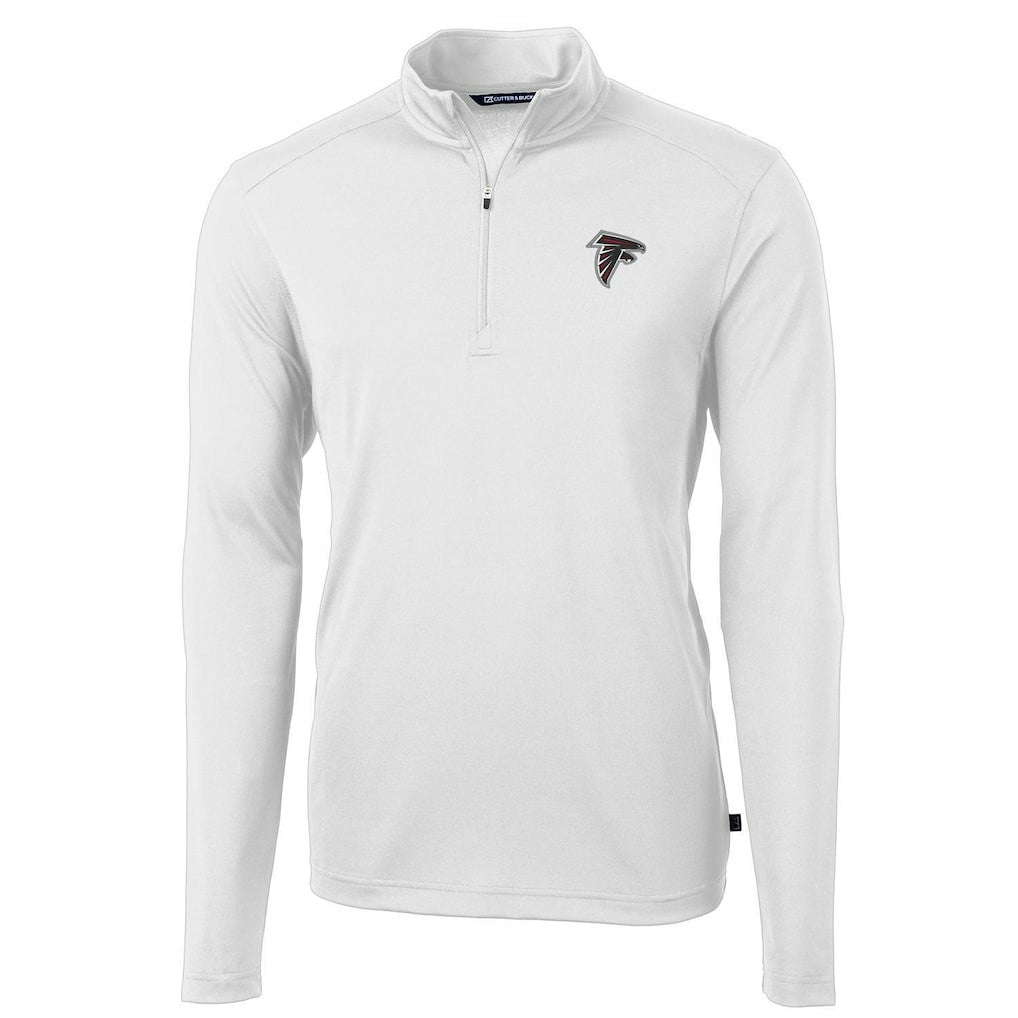 NFL Atlanta Falcons Cutter & Buck Virtue Eco Pique Recycled Quarter-Zip Pullover Jacket