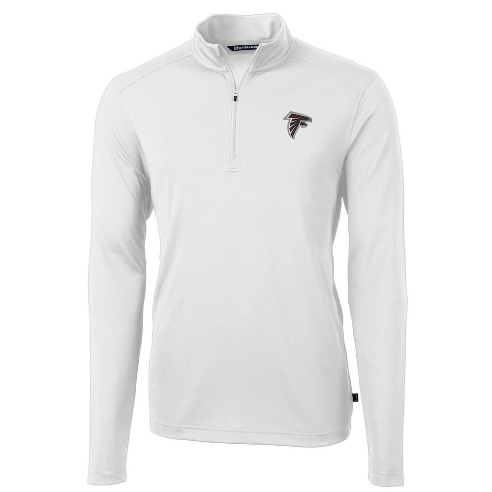 NFL Atlanta Falcons Cutter & Buck Virtue Eco Pique Recycled Quarter-Zip Pullover Jacket