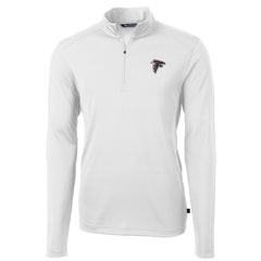 NFL Atlanta Falcons Cutter & Buck Virtue Eco Pique Recycled Quarter-Zip Pullover Jacket